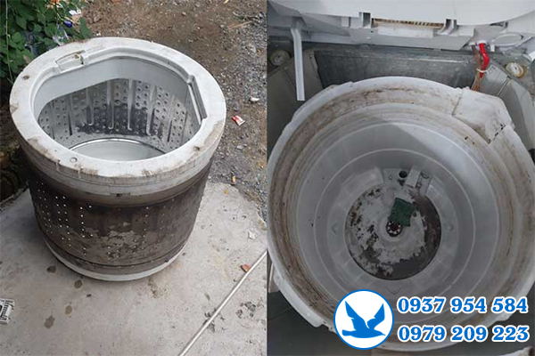 vệ sinh máy giặt Toshiba ở quận 2