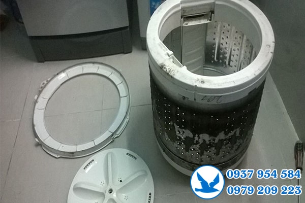 vệ sinh máy giặt Toshiba ở quận Gò Vấp